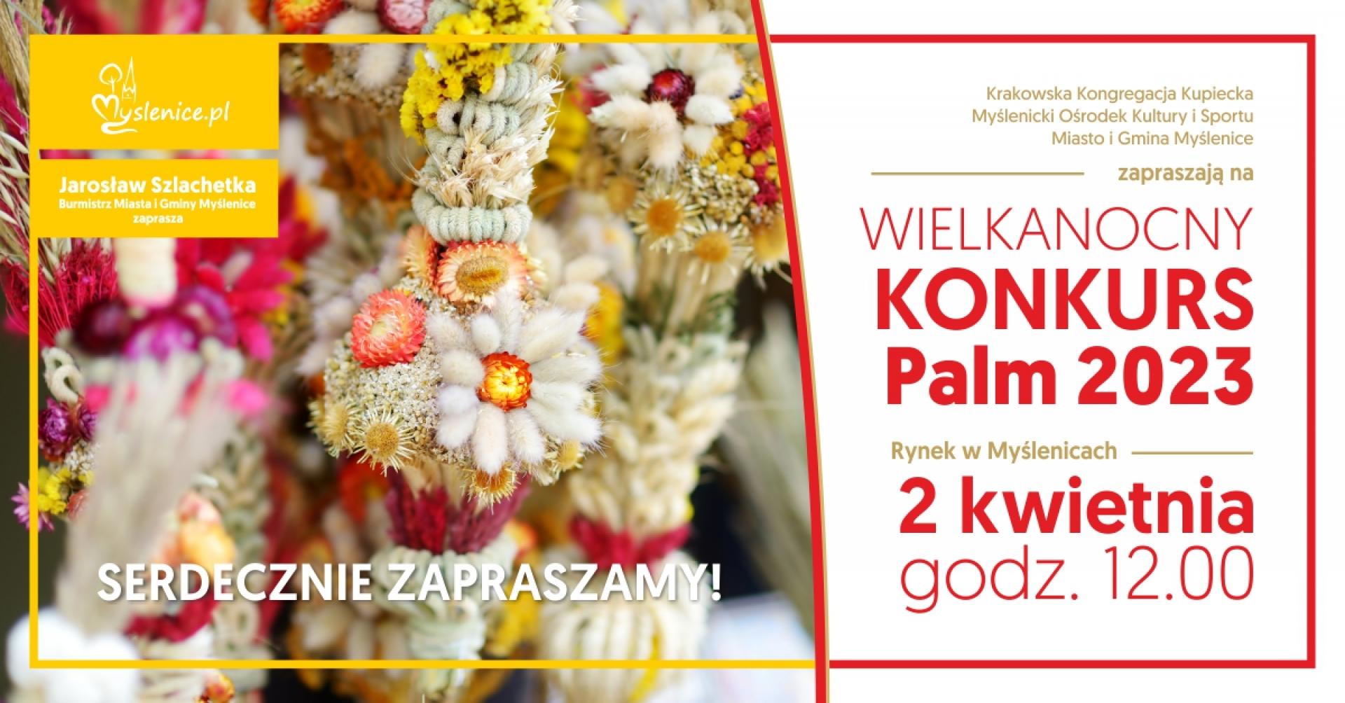  Wielkanocny Konkurs Palm Myślenice 2023 - zapraszamy do udziału w konkursie